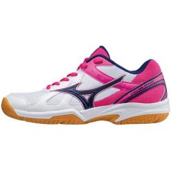Mizuno Buty Halowe Cyclone Speed (W) Wht/Blueprint/Pinkglo 40.5/7.0. Szare buty damskie do fitnessu marki Mizuno. W wyprzedaży za 205,00 zł.