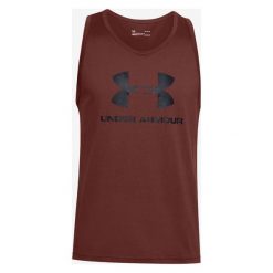 Under Armour Sportstyle Podkoszulek Czerwony Brązowy. Czerwone podkoszulki męskie Under Armour, xl, bez wzorów, z bawełny, bez rękawów. Za 119,95 zł.