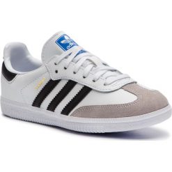 Buty adidas - Samba Og C BB6975 Ftwwht/Cblack/Cgrani. Białe półbuty dziewczęce Adidas, na sznurówki. W wyprzedaży za 179,00 zł.