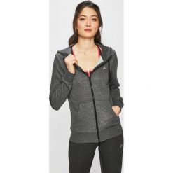 Only Play - Bluza. Szare bluzy damskie Only Play, s, z nadrukiem, z bawełny, bez rękawów, z kapturem. W wyprzedaży za 99,90 zł.