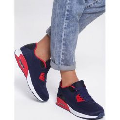 Granatowe Buty Sportowe Demagnetize. Niebieskie buty sportowe damskie Renee, bez wzorów, sportowe. Za 99,99 zł.