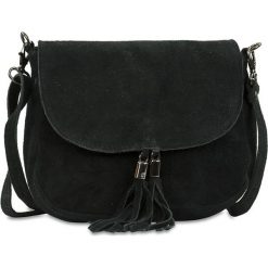 Torebki i plecaki damskie: Skórzana torebka „Poloma” w kolorze czarnym – 20 x 17 x 6 cm