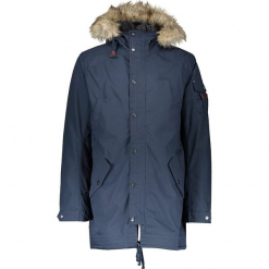 Parka funkcyjna "Hugo" w kolorze granatowym. Niebieskie parki męskie marki Tenson, l, ze skóry. W wyprzedaży za 318,95 zł.