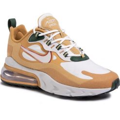 Buty NIKE - Air Max 270 React AO4971 700 Club Gold/Light Bone/Flt Gold. Pomarańczowe sneakersy męskie Nike, bez zapięcia, nike air max. W wyprzedaży za 539,00 zł.
