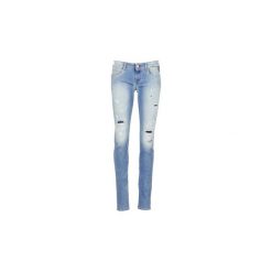 Jeansy skinny Replay ROSE. Niebieskie jeansy damskie marki Replay, bez wzorów, z jeansu. Za 631,20 zł.