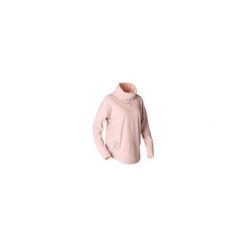 Bluza do relaksacji do jogi damska. Różowe bluzy damskie DOMYOS, s, bez wzorów, z bawełny, bez rękawów, bez kaptura. Za 69,99 zł.