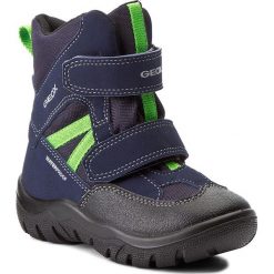 Buty zimowe chłopięce: Śniegowce GEOX – J Clady B. B Wpf A J745MA 050FU C0749 Navy/Lime