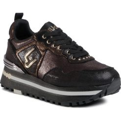 Sneakersy LIU JO - Wonder Maxi 01 BF0069 EX014 Black 22222. Czarne półbuty damskie Liu Jo, z aplikacjami, ze skóry, bez obcasa, na obcasie, bez zapięcia. Za 739,00 zł.