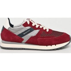 Gant - Buty. Brązowe buty sportowe męskie marki GANT, ze skóry, na sznurówki. Za 439,90 zł.