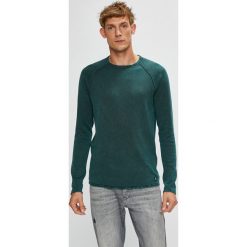 Tom Tailor Denim - Sweter. Szare swetry klasyczne męskie marki TOM TAILOR DENIM, s, z bawełny, z okrągłym kołnierzem. W wyprzedaży za 99,90 zł.