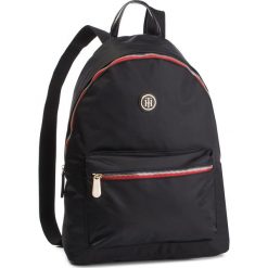 Plecak TOMMY HILFIGER - Poppy Backpack AW0AW06467 002. Czarne torby męskie skórzane TOMMY HILFIGER, bez wzorów, z materiału. Za 399,00 zł.