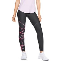 Legginsy Under Armour Vanish Leggings Poised Graphic W Grafitowo-Czarne. Szare spodnie damskie Under Armour, bez wzorów, z materiału, do biegania. Za 259,99 zł.