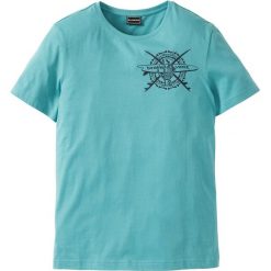T-shirty męskie z nadrukiem: T-shirt Slim Fit bonprix zielony
