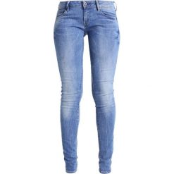 GStar 3301 LOW SKINNY Jeans Skinny Fit binsk superstretch. Niebieskie rurki damskie G-Star, z elastanu. W wyprzedaży za 399,20 zł.