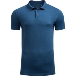 Koszulka polo męska TSM622A - niebieski melanż - Outhorn. Niebieskie koszulki męskie Outhorn, m, bez wzorów, z bawełny, polo, bez rękawów. W wyprzedaży za 39,99 zł.