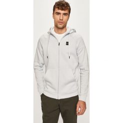 Under Armour - Bluza. Szare bluzy męskie Under Armour, m, bez wzorów, z bawełny, z kapturem, bez rękawów, z kapturem. W wyprzedaży za 199,90 zł.