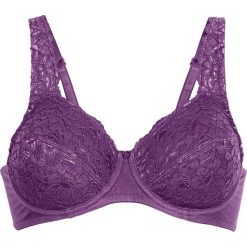 Bielizna damska: Biustonosz minimizer bonprix jagodowy