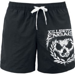 Kąpielówki męskie: Killswitch Engage Skull Leaves Kąpielówki czarny