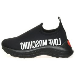 Love Moschino tenisówki damskie JA15206G18IO0 40 czarne. Czarne trampki i tenisówki damskie Love Moschino, bez wzorów, bez zapięcia. Za 789,00 zł.