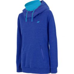 Bluzy damskie: Damska bluza sportowa 4F ze stójką – niebieska