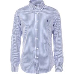 Polo Ralph Lauren SLIM FIT Koszula blue/white. Niebieskie koszulki polo męskie Polo Ralph Lauren, xxl, bez wzorów, z bawełny, polo, bez rękawów. W wyprzedaży za 351,20 zł.