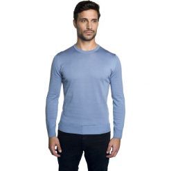 Sweter nagel półgolf niebieski 0002. Niebieskie swetry męskie Recman, m, bez wzorów, z golfem, bez kaptura. Za 169,00 zł.