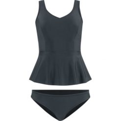 Tankini (2 części) bonprix czarny. Czarne stroje kąpielowe damskie bonprix, bez wzorów. Za 89,99 zł.