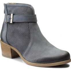 Botki LASOCKI - GUSTA-02 Jeansowy. Niebieskie buty zimowe damskie Lasocki, z jeansu, na obcasie. Za 249,99 zł.