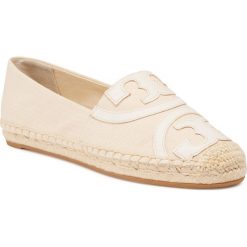 Espadryle TORY BURCH - Poppy Espadrille 74032 Cream 176. Brązowe espadryle damskie Tory Burch, bez wzorów, ze skóry, bez obcasa, na płaskiej podeszwie, bez zapięcia. Za 779,00 zł.