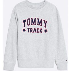 Tommy Hilfiger - Bluza dziecięca 128-176 cm. Szare bluzy chłopięce TOMMY HILFIGER, z nadrukiem, z elastanu, bez rękawów, bez kaptura. W wyprzedaży za 199,90 zł.