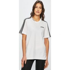 Adidas Performance - Top. Białe topy damskie adidas Performance, s, bez wzorów, z bawełny, z krótkim rękawem. Za 99,90 zł.