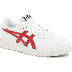 Sneakersy ASICS - Japan S Gs 1194A076 White/Classic Red 101. Białe półbuty damskie Asics, ze skóry ekologicznej. Za 209,00 zł.
