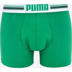 Puma - Bokserki Puma Placed logo boxer 2p green (2-pack). Zielone bokserki męskie marki Hummel, z bawełny. W wyprzedaży za 49,90 zł.