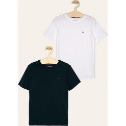 Tommy Hilfiger - T-shirt dziecięcy (2-pack) 128-164 cm. Niebieskie t-shirty chłopięce TOMMY HILFIGER, bez wzorów, z bawełny, bez rękawów. Za 119,90 zł.