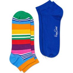 Happy Socks - Skarpetki Multi Stripe (2-pak). Czerwone skarpetki damskie marki Happy Socks, bez wzorów. Za 54,90 zł.