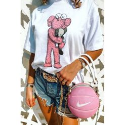 Damski t-shirt ANGELO. Białe bluzki damskie IVET, xl, bez wzorów, bez kołnierzyka. W wyprzedaży za 29,00 zł.