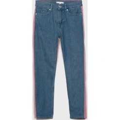 Tommy Hilfiger - Jeansy dziecięce 140-176 cm. Niebieskie jeansy dziewczęce TOMMY HILFIGER, bez wzorów, z bawełny. W wyprzedaży za 199,90 zł.