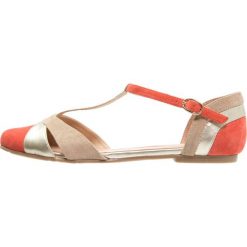 Baleriny damskie: mint&berry Baleriny z zapięciem red/light gold/ beige