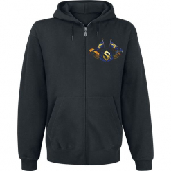 Sabaton Carolus Rex Platin Bluza z kapturem rozpinana czarny. Czarne bluzy męskie Sabaton, l, z kapturem. Za 184,90 zł.