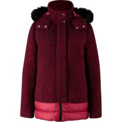 Kurtka zimowa 2 w 1 bonprix czarno-pomarańczowoczerwony. Czarne kurtki damskie bonprix, na zimę, bez wzorów. Za 109,99 zł.