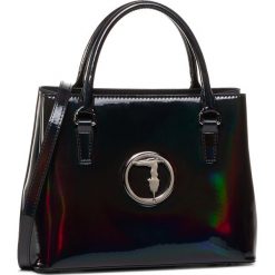 Torebka TRUSSARDI JEANS - Alba Tote Sm Mirror 75B00931 K299. Czarne torebki klasyczne damskie Trussardi Jeans, bez wzorów, z jeansu, klasyczne, bez dodatków. W wyprzedaży za 329,00 zł.