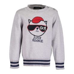 Blue Seven Chłopięcy Sweter Z Kotem, 74, Szary. Niebieskie swetry chłopięce marki Blue Seven. W wyprzedaży za 41,00 zł.