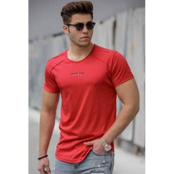 Bluzka męska LESTER RED. Czerwone t-shirty męskie IVET, m, bez wzorów, z bawełny, bez kołnierzyka. W wyprzedaży za 39,00 zł.