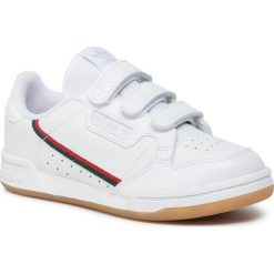 Buty adidas - Continental 80 Cf C EF3062 Ftwwht/Ftwwht/Crywht. Białe półbuty chłopięce Adidas, na rzepy. W wyprzedaży za 149,00 zł.
