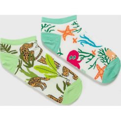 Answear - Skarpetki (2-pack). Szare skarpetki damskie ANSWEAR, bez wzorów, z elastanu. W wyprzedaży za 19,90 zł.