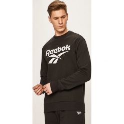Reebok Classic - Bluza. Czarne bluzy męskie Reebok Classic, s, z nadrukiem, z elastanu, z okrągłym kołnierzem, bez rękawów, bez kaptura. W wyprzedaży za 179,90 zł.