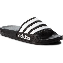Klapki adidas - adilette Shower AQ1701 Cblack/Ftwwht/Cblack. Czarne klapki męskie marki Adidas, ze skóry ekologicznej. Za 99,95 zł.