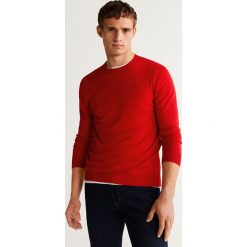 Mango Man - Sweter Willy. Szare swetry męskie Mango Man, s, bez wzorów, z wełny, z okrągłym kołnierzem, bez kaptura. Za 199,90 zł.