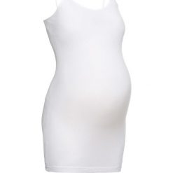 Top ciążowy do spania, z modalu bonprix biały. Białe topy damskie bonprix, s, bez wzorów, bez kołnierzyka. Za 21,99 zł.