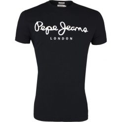 T-Shirt Pepe Jeans Original Stretch Black. Czarne t-shirty męskie Pepe Jeans, m, bez wzorów, z jeansu, klasyczne, z klasycznym kołnierzykiem. Za 89,00 zł.